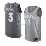 Maillot Minnesota Timberwolves Jared Terrell (2) Ville 2018 Gris